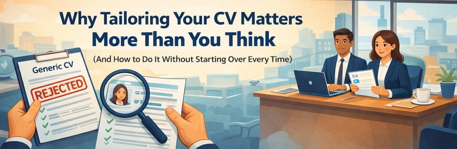 Why Tailoring Your CV Matters More Than You Think and How to Do It Without Starting Over Every Time
