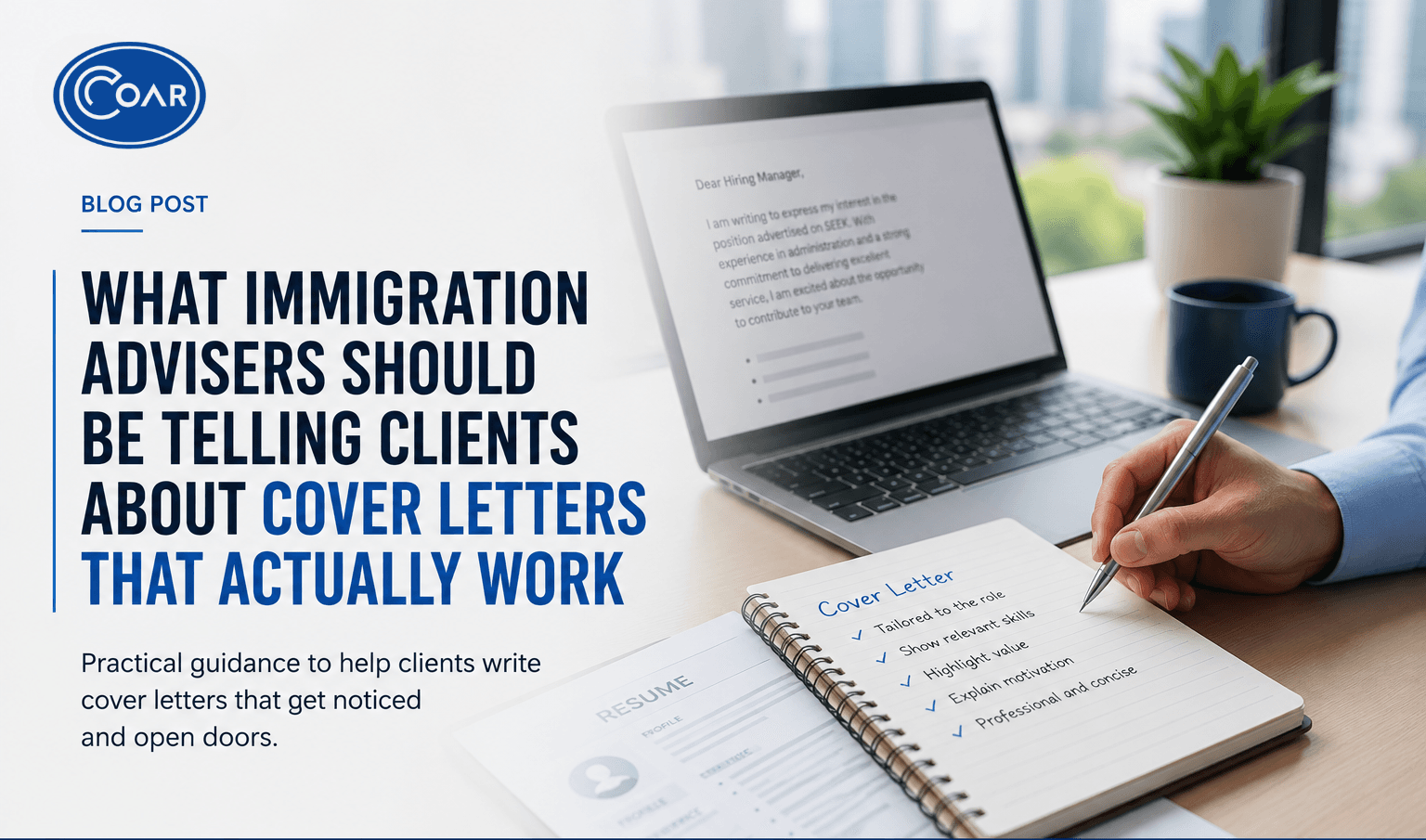 What Immigration Advisers Should Be Telling Clients About Cover Letters That Actually Work